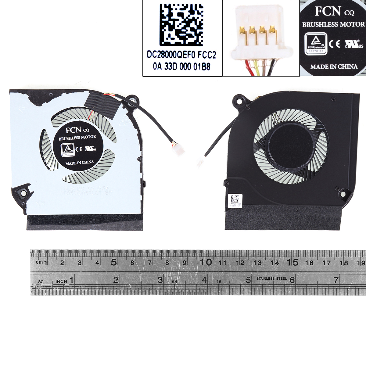 Picture of New Replacement CPU Cooling Fan For Acer Predator Helios PH317-53 PH315-52 Nitro AN515-55 AN517-52 N20C1（GPU,ORG） DC28000QDF0 Layout